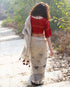 Dragonfly Dawn Hand Block Printed Cotton Saree